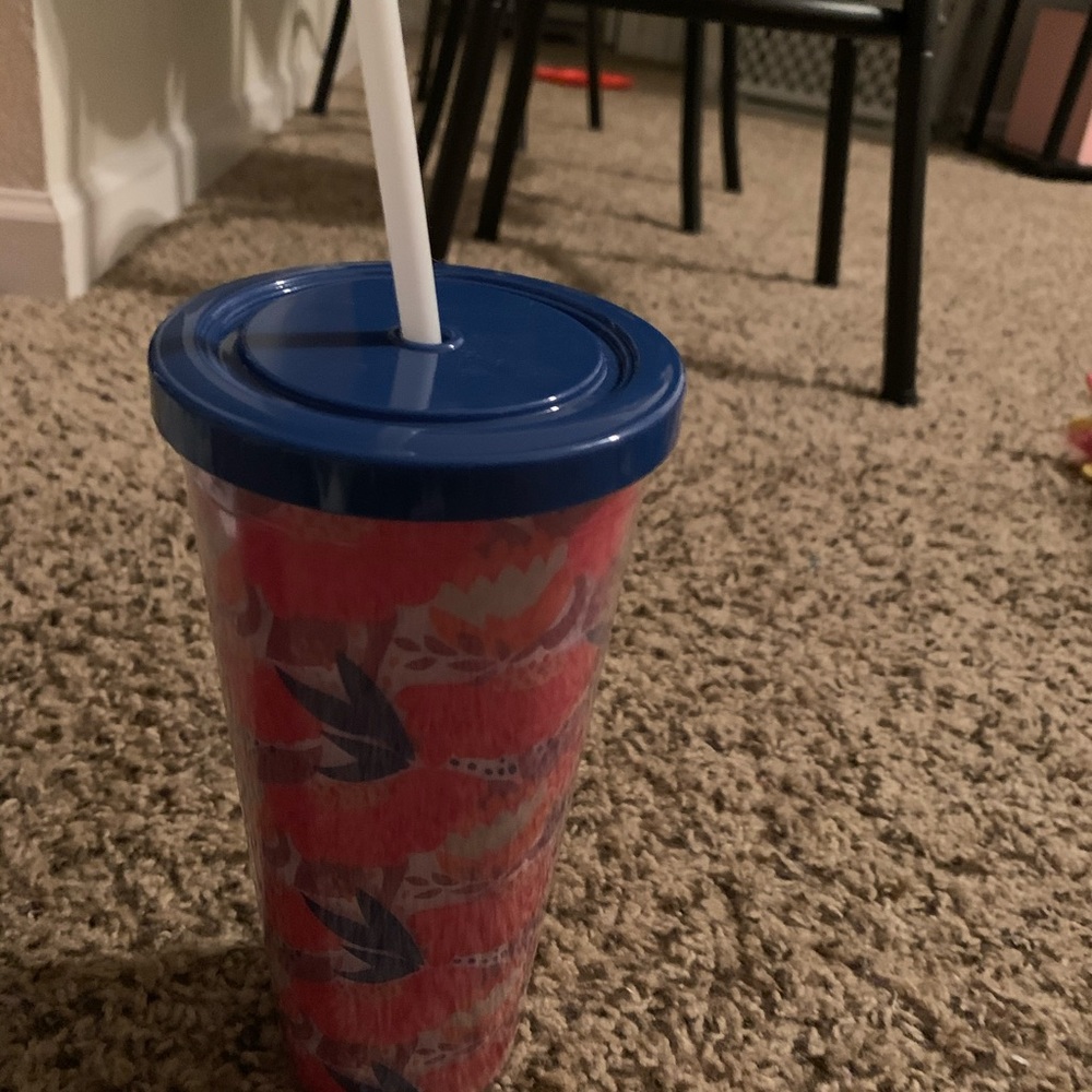 Floral tumbler